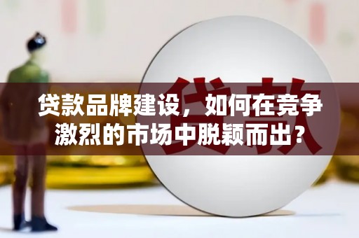 武强贷款品牌建设，如何在竞争激烈的市场中脱颖而出？