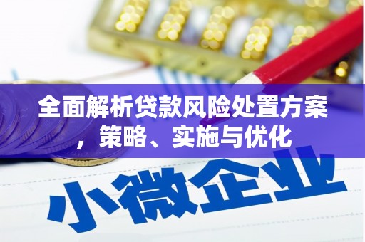武强全面解析贷款风险处置方案，策略、实施与优化