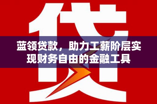 武强蓝领贷款，助力工薪阶层实现财务自由的金融工具