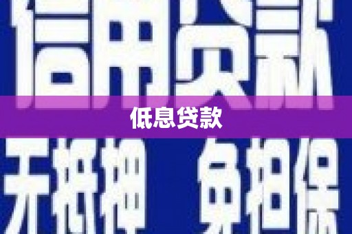 武强低息贷款
