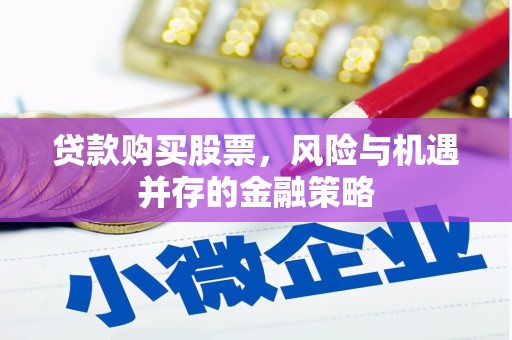 武强贷款购买股票，风险与机遇并存的金融策略